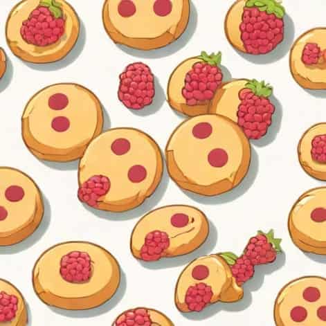 Raspberry White Choc Cookies