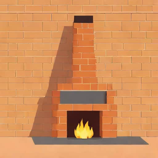 The Chimney Is Built With Face Brick And Firebrick