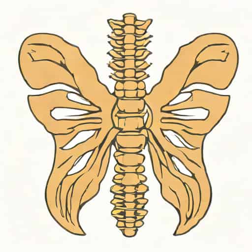 Thoracic Vertebrae Labeled