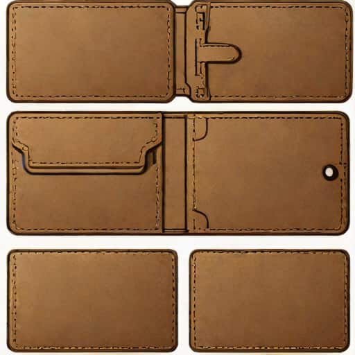 Tooled Leather Checkbook Cover
