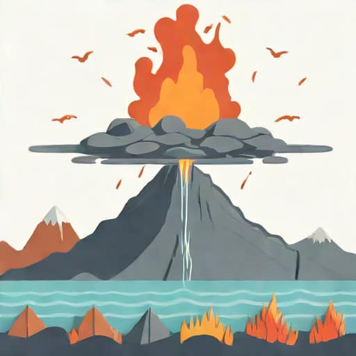Underwater Volcano Eruption 2023