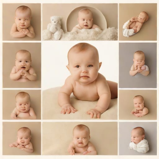 Unique Monthly Baby Photo Shoot