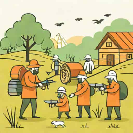 Unwashed Villagers Hunting A Spammer