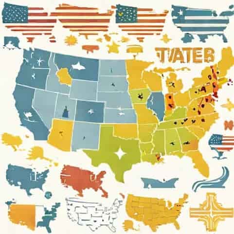 Us States By Flatness