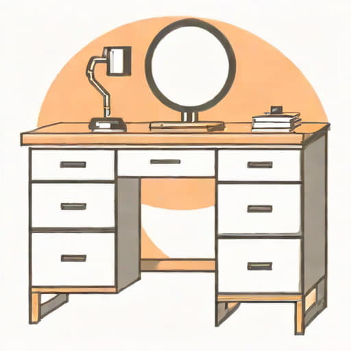 Vanity Desk With Drawers
