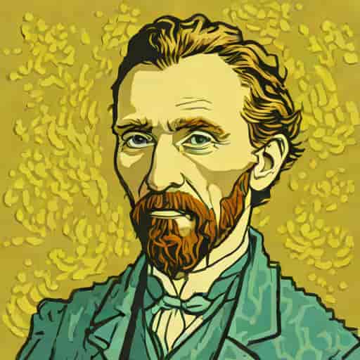 Vincent Van Gogh Pointillism Artwork