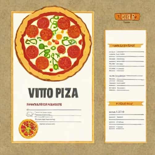 Vito'S Pizza Tweed Menu