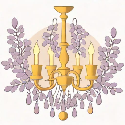 Vogue Wisteria 4 Light Chandelier