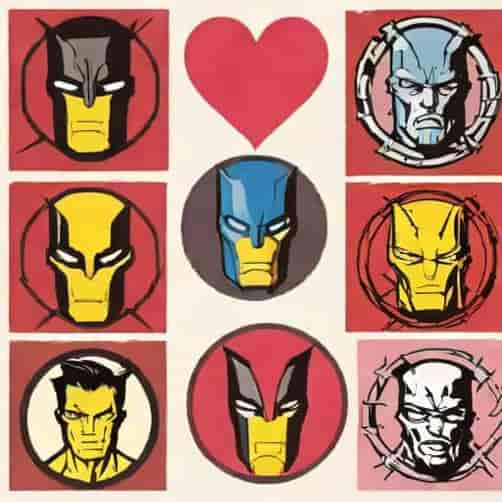 X Men Valentine Cards