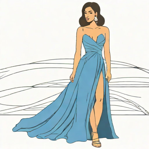 X Revolve Cherri Gown In Cobalt
