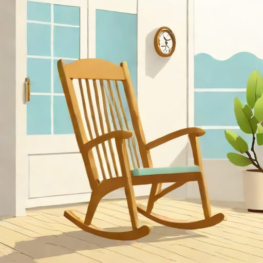 Zhentang Rocking Chair Balcony Household