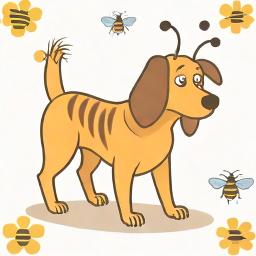 A Dog That Got Stung By A Bee