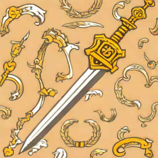 Antique Knights Of Pythias Sword