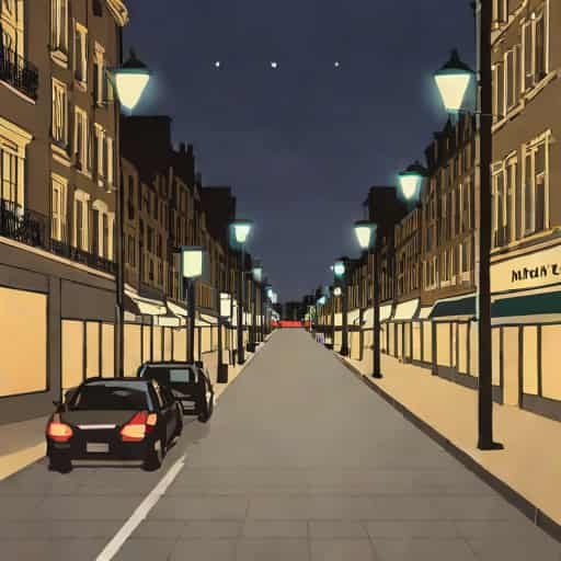 Avenue De Camoens At Night