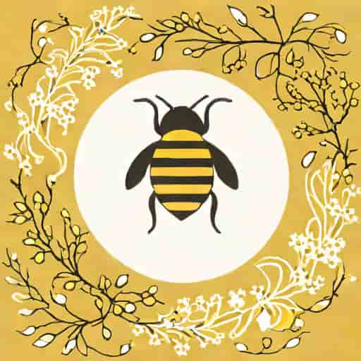 Bumblebee Linens Hankie Wreath