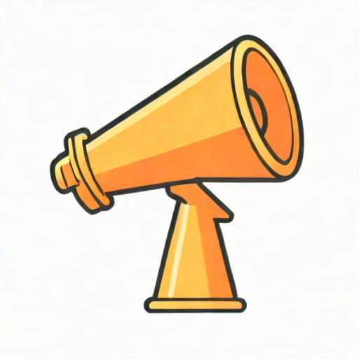 Cheer Megaphone Clipart