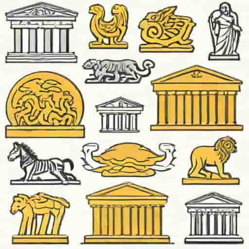 Country With Athens And Mythological Gods