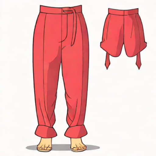 Crimson Silk Pantaloons