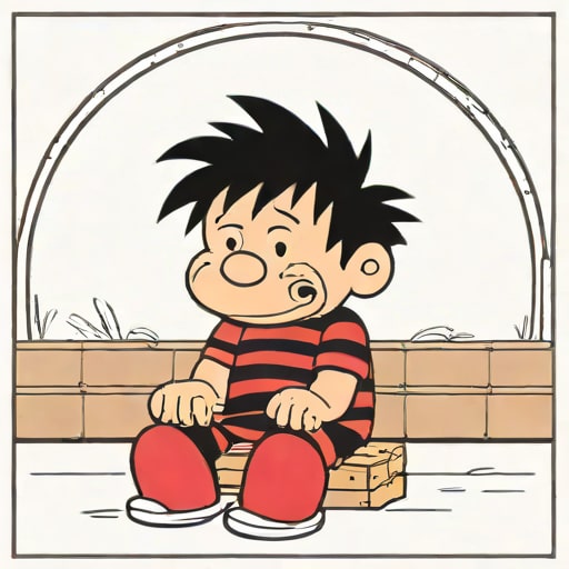 Dennis The Menace Sobbed Huffy