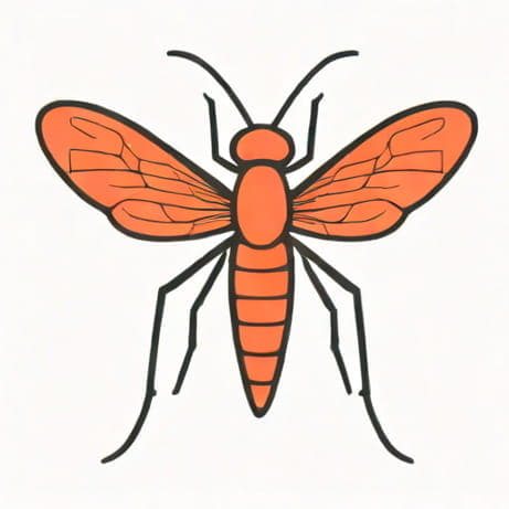 Easy Anopheles Mosquito Drawing