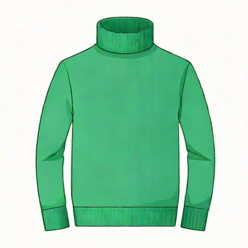 Emerald Green Turtleneck Sweater