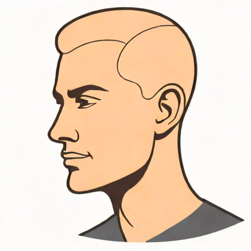Fashionable Shaven Headed Fellow