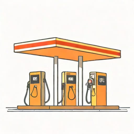 Gas Station With Vacuum