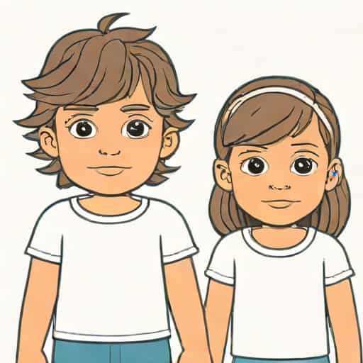 Girl And Boy Identical Twins