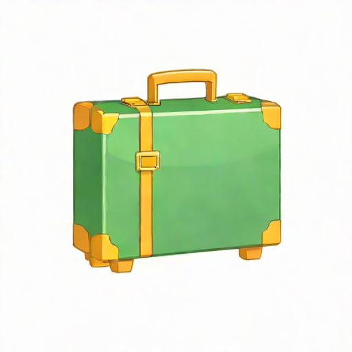 Green Antler Suitcase