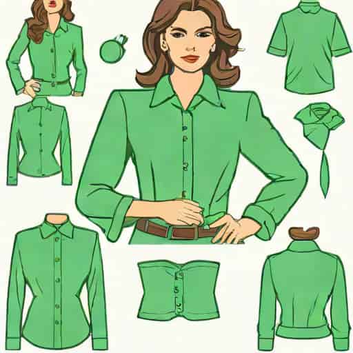 Green Handwork Blouse