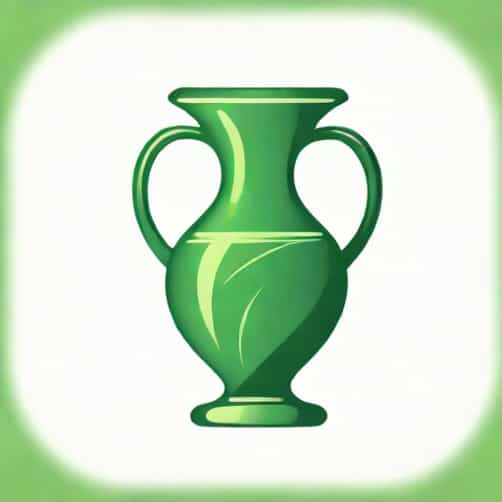 Green Viking Swung Vase
