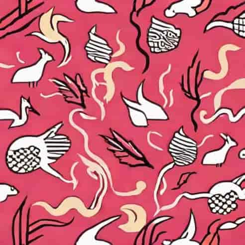 Jurk Brushwork Fiery Pink