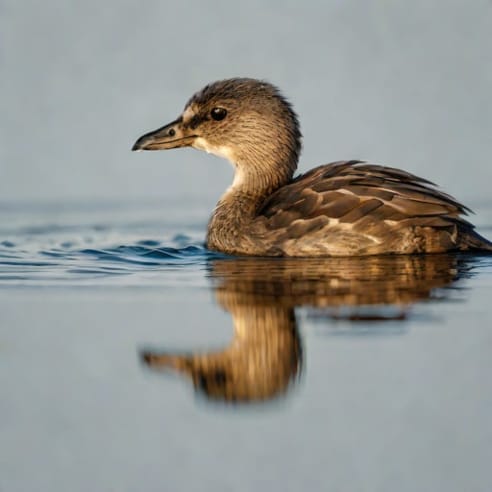 Juvenile Pied Billed Grebe