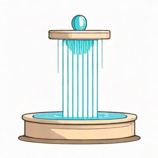 Levitating Water Fountain With The Stroboscopic Effect