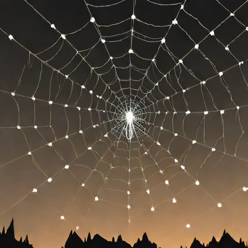 Light Up Outdoor Spider Web