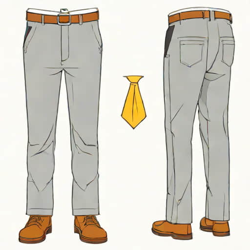 Men'S Dress Pants With Suspender Buttons