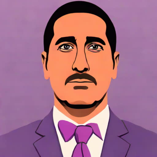 Michael Scott Purple Bandanna