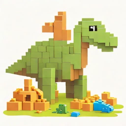 Mini Building Blocks Brontosaurus