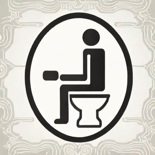 No Squatting On Toilet Sign