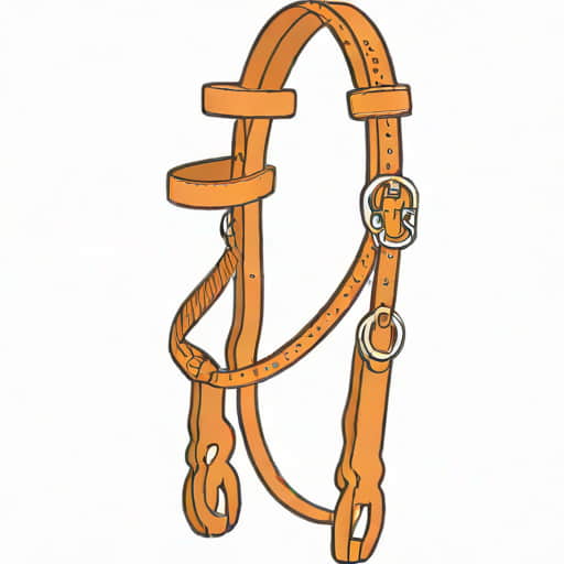 One Ear Headstall With Throat Latch