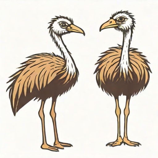 Ostrich Flightless Birds Name