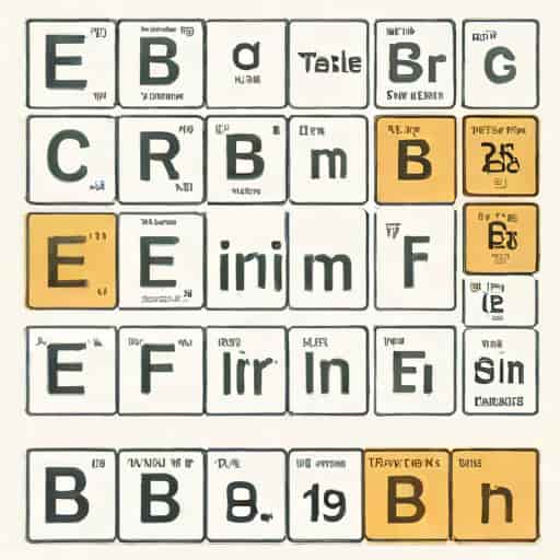 Periodic Table Of Elements Erbium