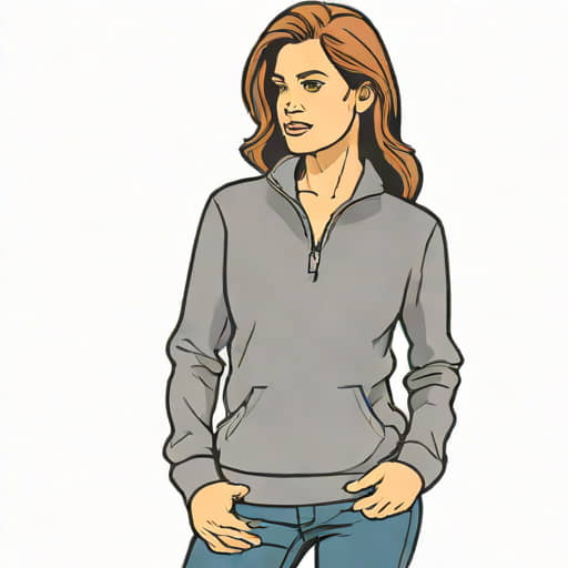 Quarter Zip Sweatshirt Women