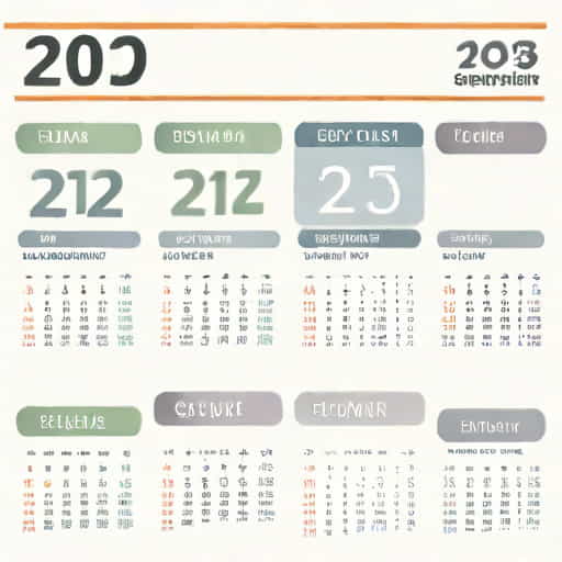 Quarterly Calendar 2025 Printable