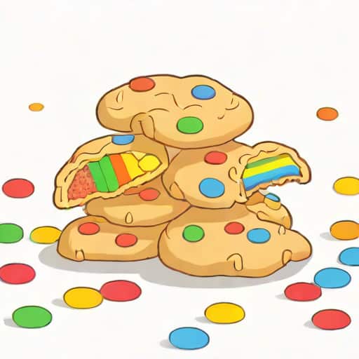 Rainbow Nourishment Almond Cookies