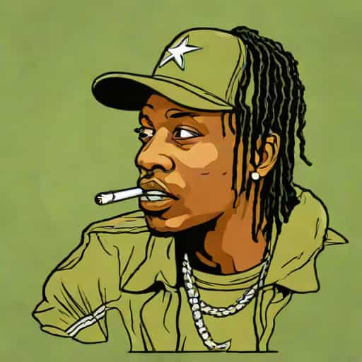 Reverse Olive Travis Scott