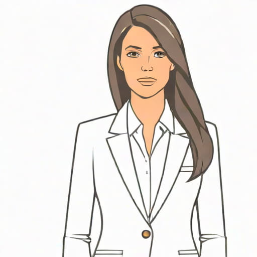 She Is Daintily Dressed In A White Suit