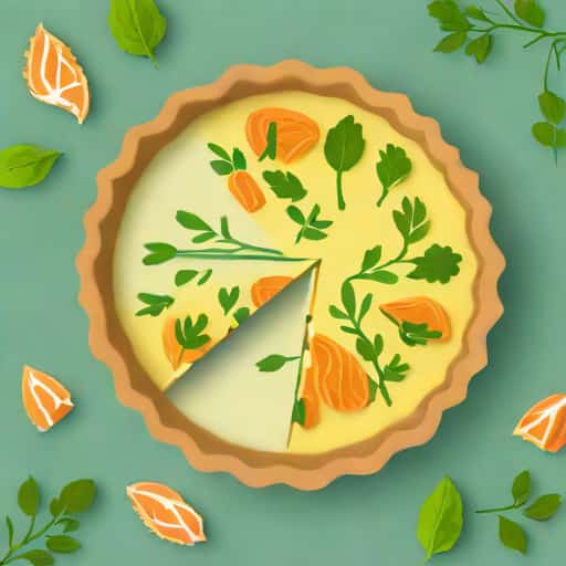 Smoked Trout And Watercress Quiche