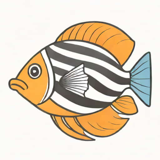 Striped Tropical Fish