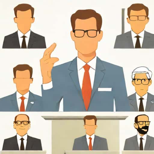 The Politician Along With The Newsmen